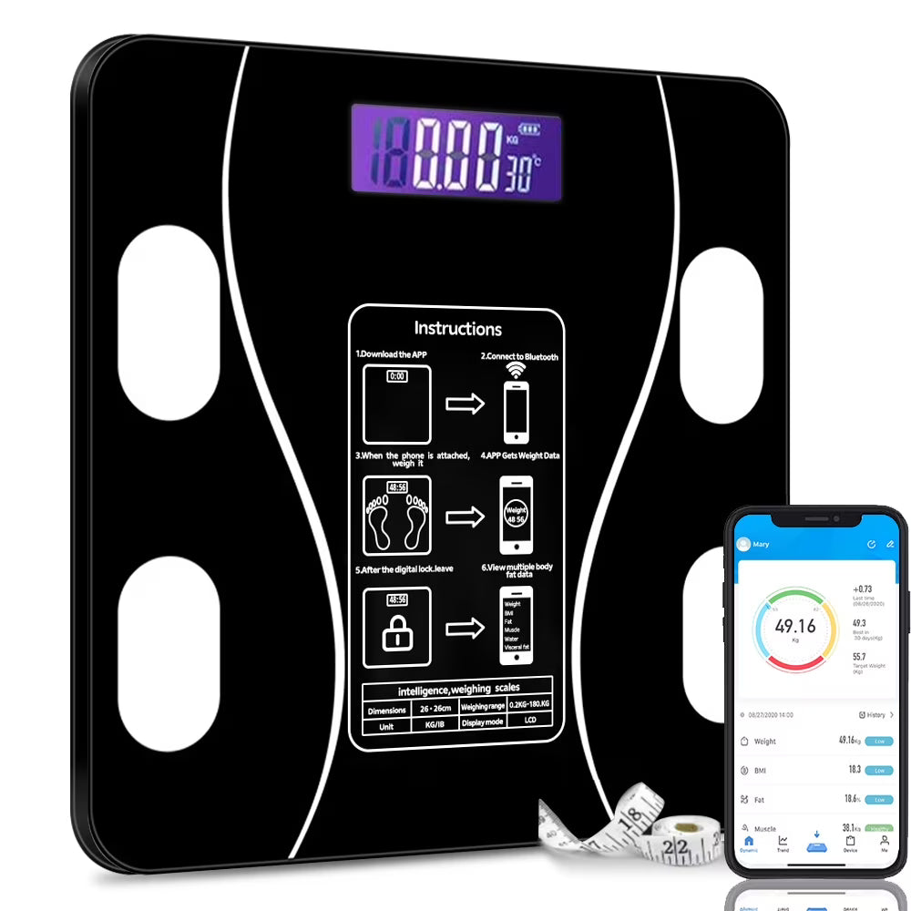Bluetooth bathroom scale
