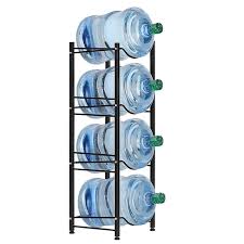 Water bottle rack metal - hold 4 bottles